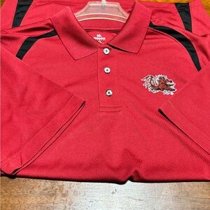 KA Knights Apparel South Carolina Gamecock Polo Maroon & Black Size Large